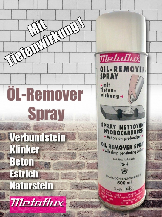 Ölfleck Entferner Ölfleckentferner Metaflux 75-14 Oil Remover Spray