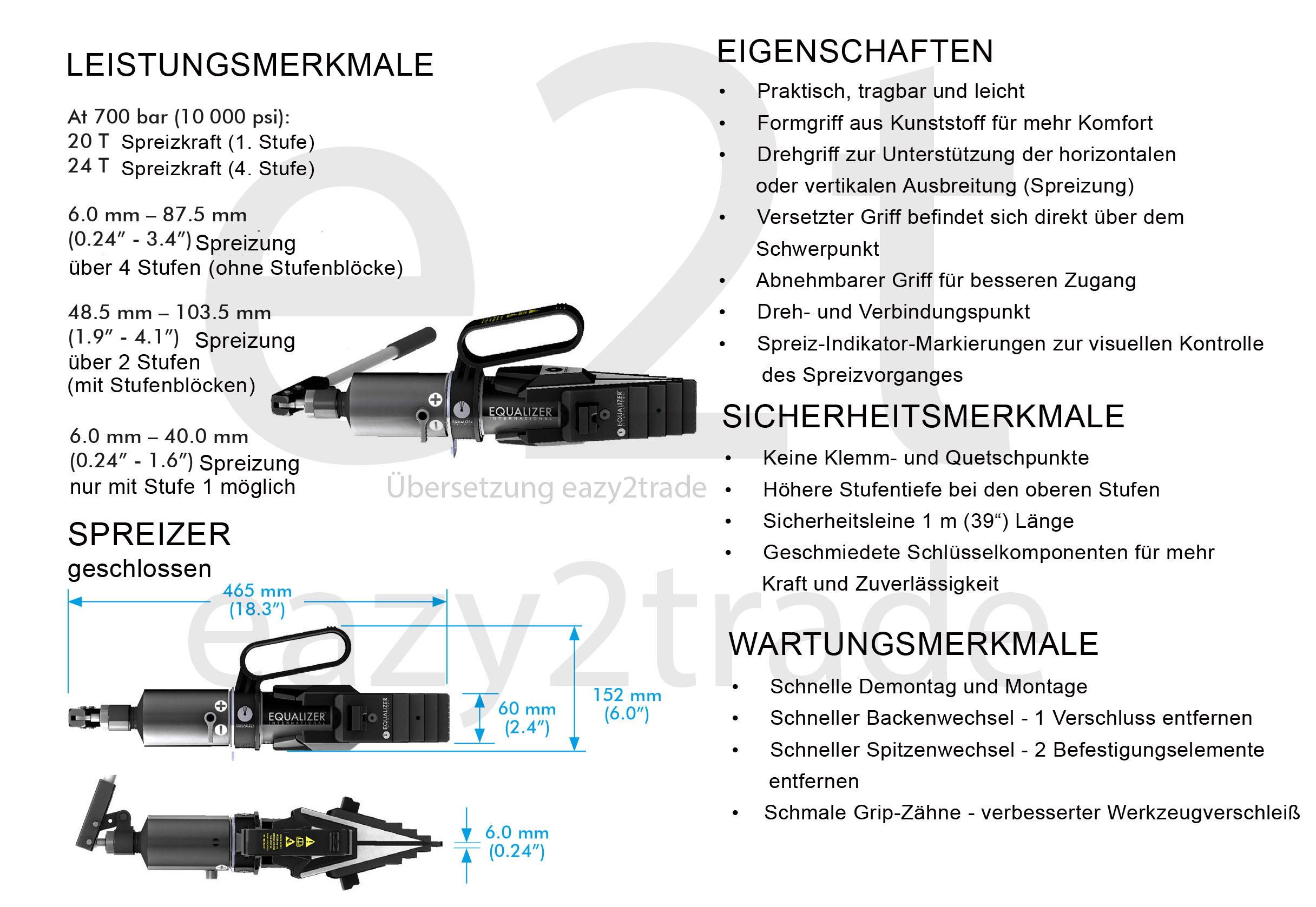 hydraulischer Flanschspreizer