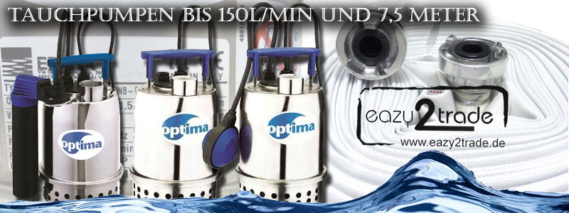 Tauchpumpe Schmutzwasser Ebara Optima M/MA/MS Edelstahl