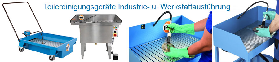 Teilewaschgerät Teilereiniger IBS in Industrie- und Werkstatt- Ausführung