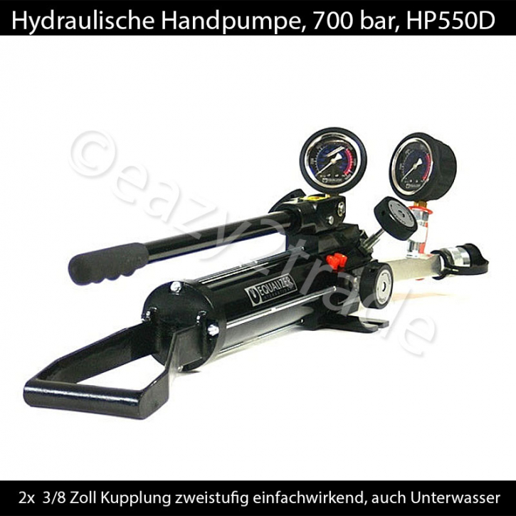 Hydraulik Handpumpe 700 Bar einfach- o. doppeltwirkend