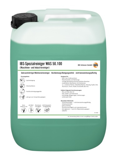 Industriereiniger | Maschinenreiniger WAS 50.100 | 20 Liter IBS Scherer