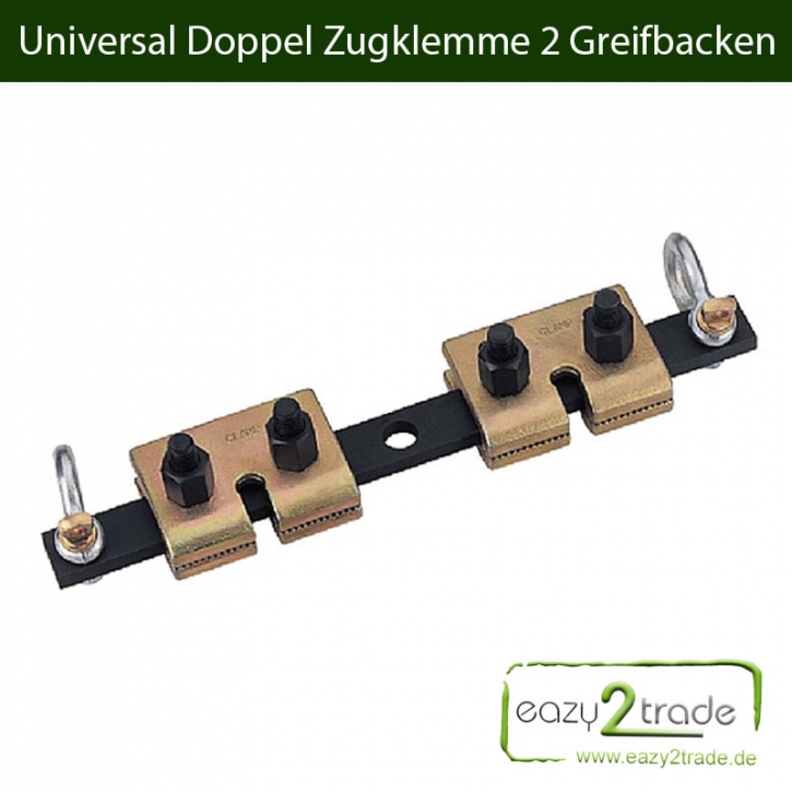 Richtklemme Universal Doppel Zugklemme 2 Greifbacken max. 5 Tonnen