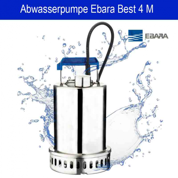 Ebara Best 4 M Wechselstrom | Schmutzwasserpumpe Edelstahl