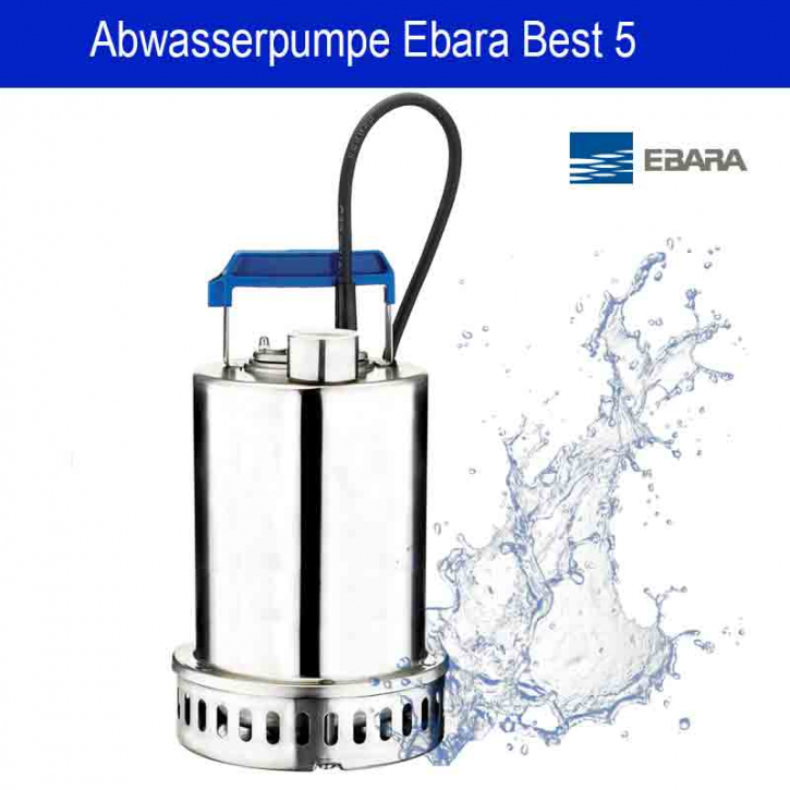 Ebara Best 5 | 400V Starkstrom |  Edelstahl ohne Schwimmer | 22m³/h | 19 m