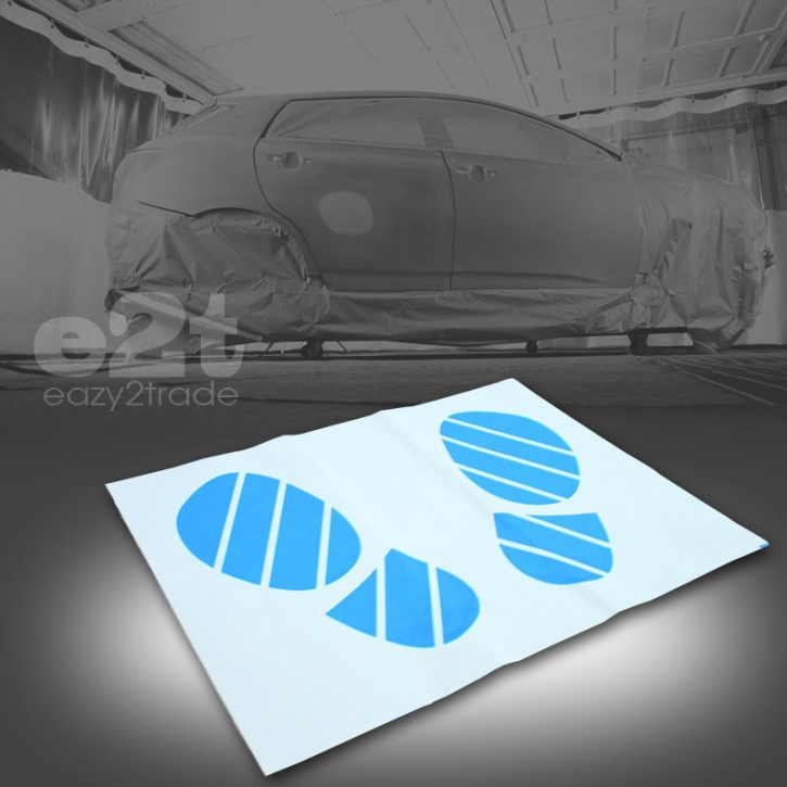 25 stücke Einweg-Auto Fußmatten tragbare Papier Fahrzeug Fuß