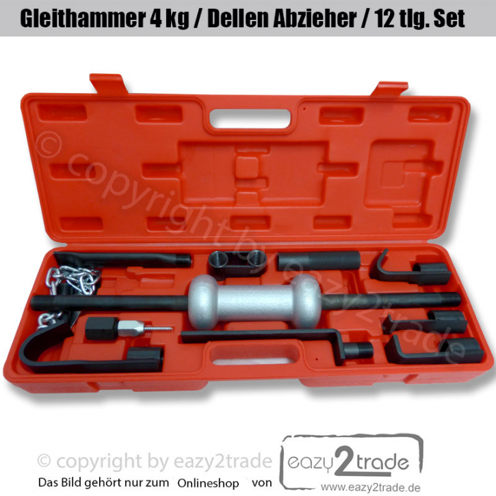 Zughammer, Gleithammer, 23 Ausbeul-Pads