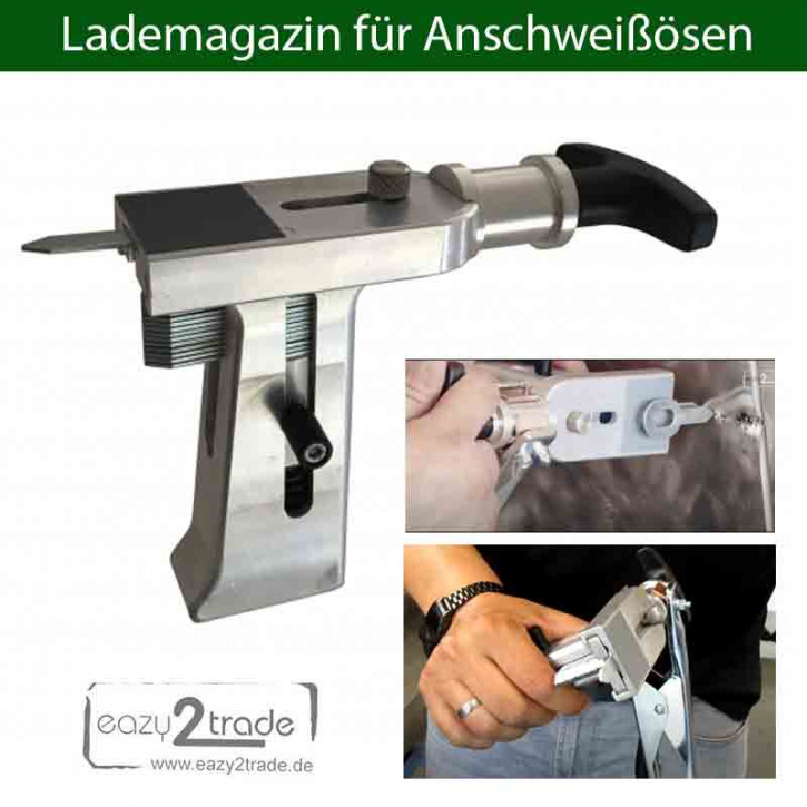 Lademagazin Ringvolver Magazin für gerade Anschweißösen inkl. 20 Stck. Anschweißösen