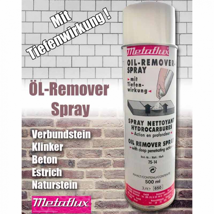 Ölentferner Ölfleckentferner für Baustoffe Metaflux 75-14 | Oil Remover | 500ml