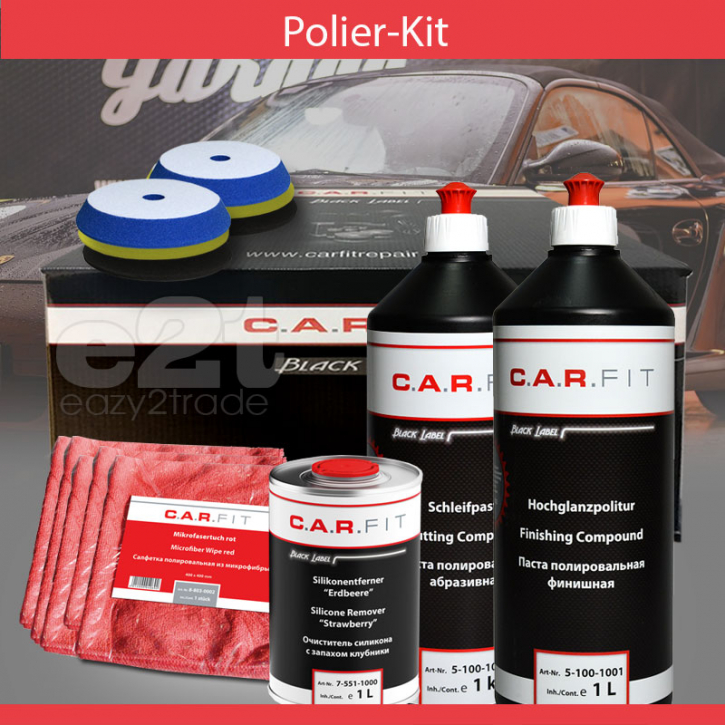 Polierset Auto Autopolitur Set 15tlg. Lack Aufbereitung C.A.R.FI