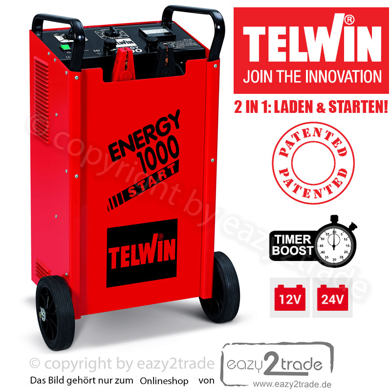 Batterie Ladegerät Kfz mit Starthilfe 12V/24V Boost Laden Telwin Leader 220  Star