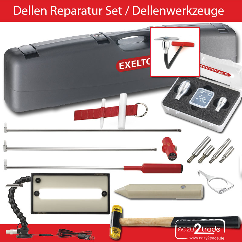 Dellen Reparatur Set 16-teilig PDR Werkzeug magnetisch