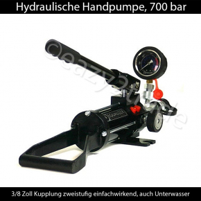 MHP2-1,3L - Hydraulische Handpumpe für einfachwirkende Werkzeuge, mit  Zweistufenhydraulik, 500/625/700/850 bar