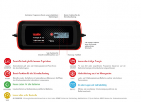 Erhaltungsladegerät mit Batterietester 12V/24V | mit Pulse Tronic (Puls) | T-Charge 26 Evo Telwin