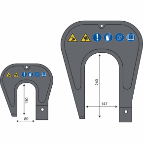 Elektrodenbügel / Arme PP HR2 + HR3 für Stanznietgerät Push Pull 8 t