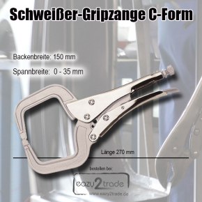 Schweißer-Gripzangen Set Mini Klemmzangen 6-teilig für Karosserie Reparatur