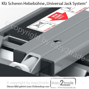 Mobile Scherenhebebühne Kfz | Mobiler Wagenheber 2,5 Tonnen | Universal Jack System