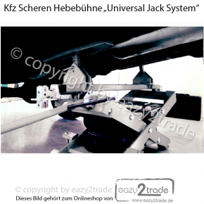 Mobile Scherenhebebühne Kfz | Mobiler Wagenheber 2,5 Tonnen | Universal Jack System