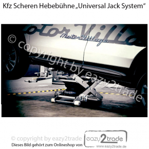 Mobile Scherenhebebühne Kfz | Mobiler Wagenheber 2,5 Tonnen | Universal Jack System