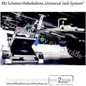 Mobile Scherenhebebühne Kfz | Mobiler Wagenheber 2,5 Tonnen | Universal Jack System