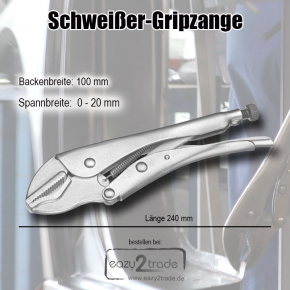 Schweißer-Gripzangen Set Mini Klemmzangen 6-teilig für Karosserie Reparatur