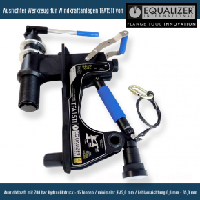 Hydraulischer Flanschausrichter 15t Ausrichtkraft | Equalizer